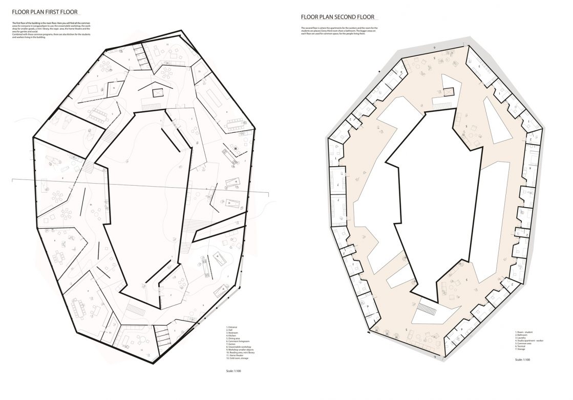 “Fist and second floor plan”