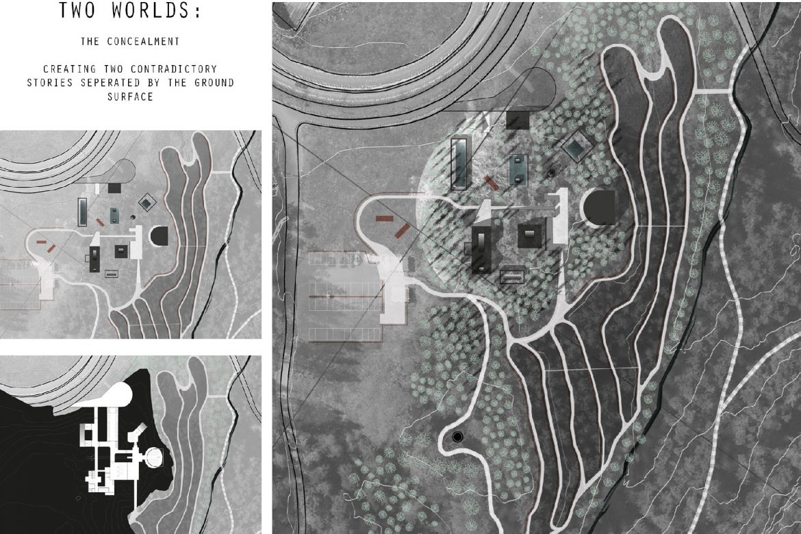 Plan drawings of the different levels in the project.