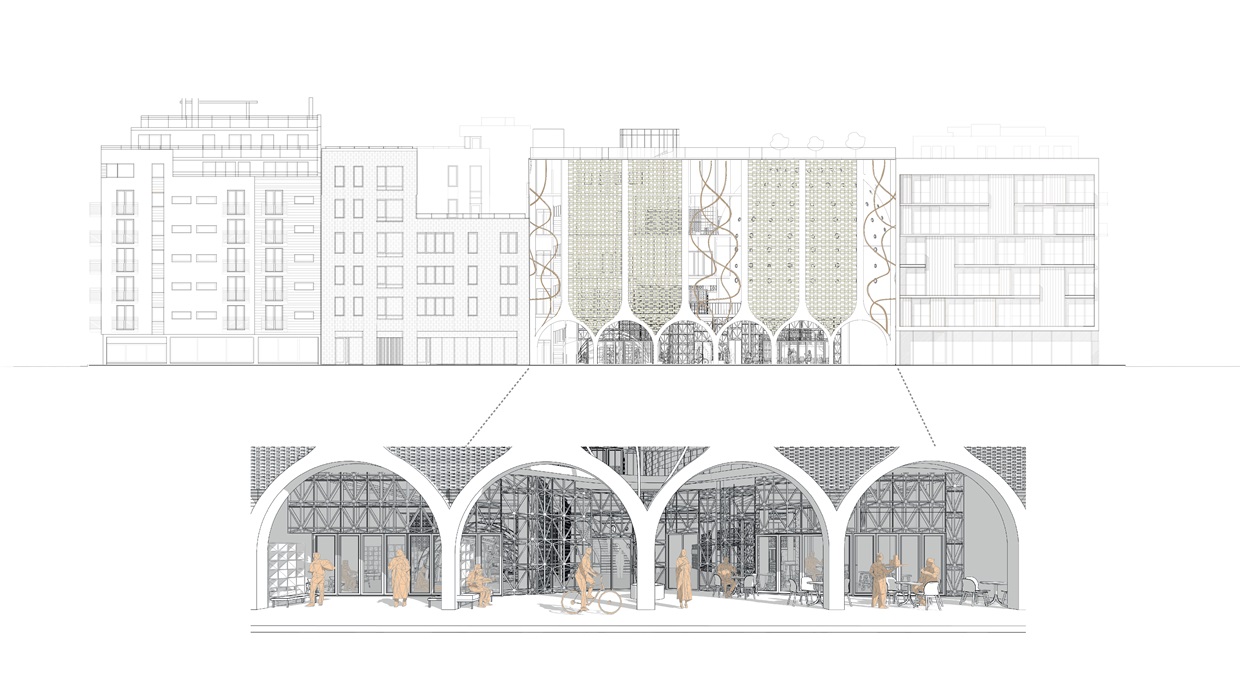 South-West elevation 1:200