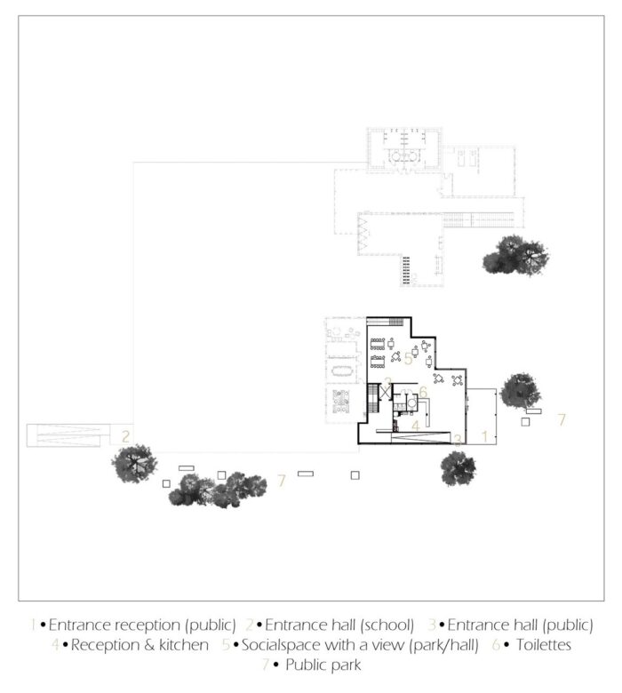 Plan drawing - Reception