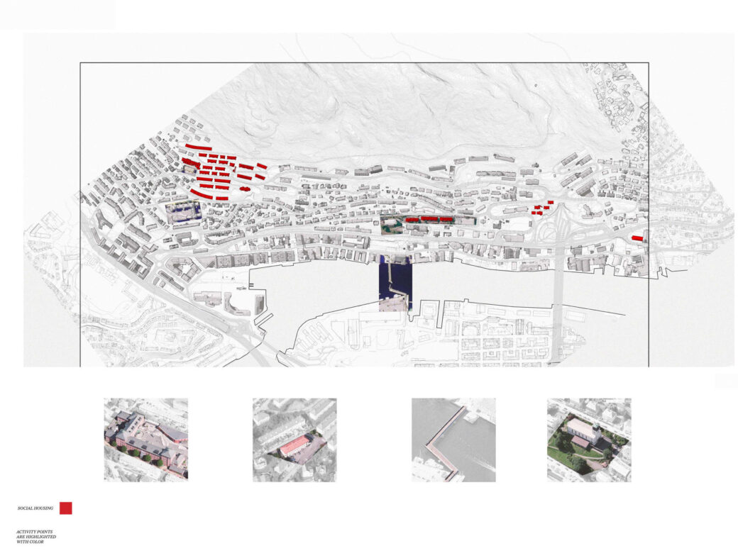 Mapping with information from interviews.