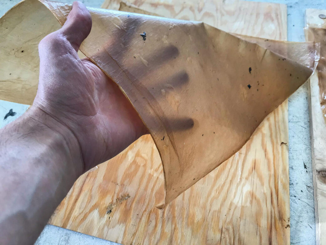 Self-grown kombucha leather