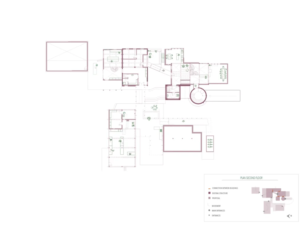 Plan, second floor