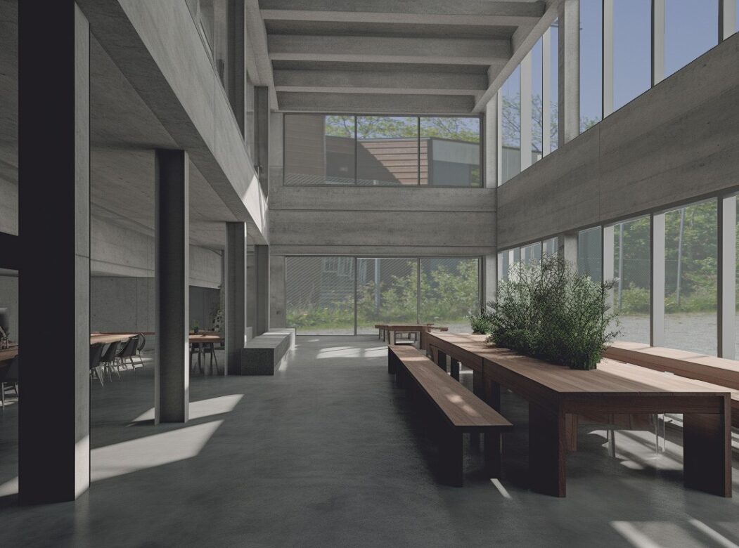Rendering of common hall
