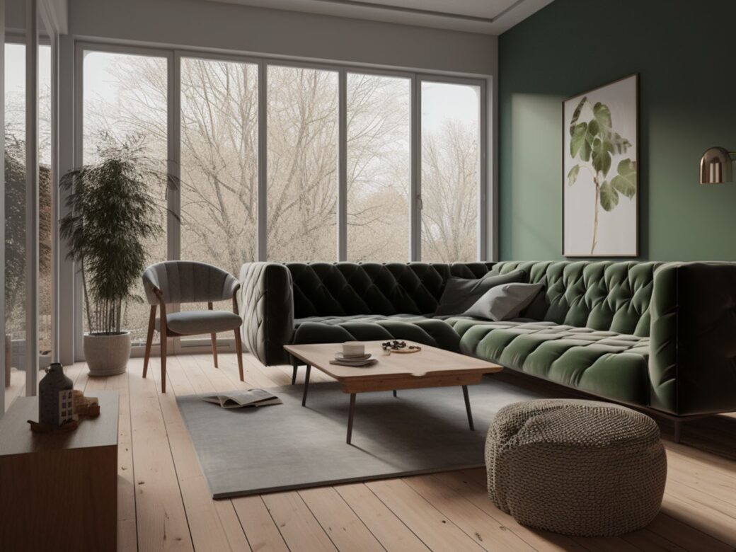 Rendering of typical living room