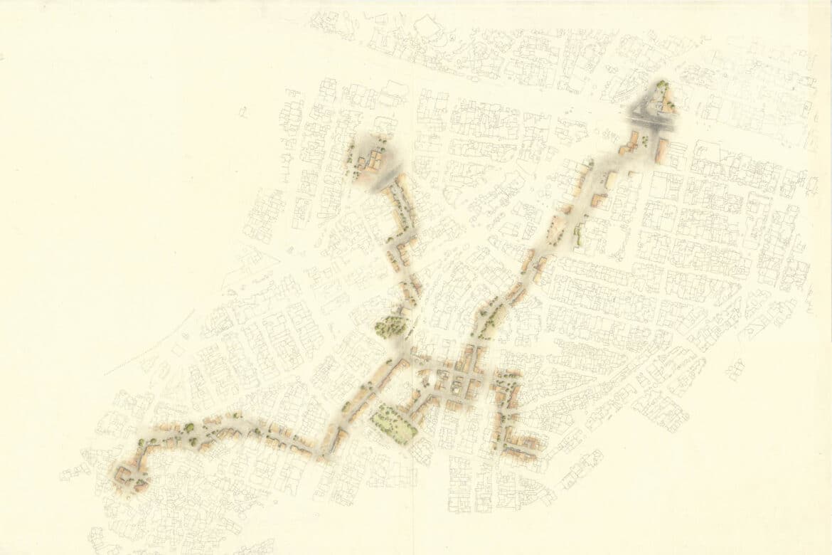 Site map of hometown