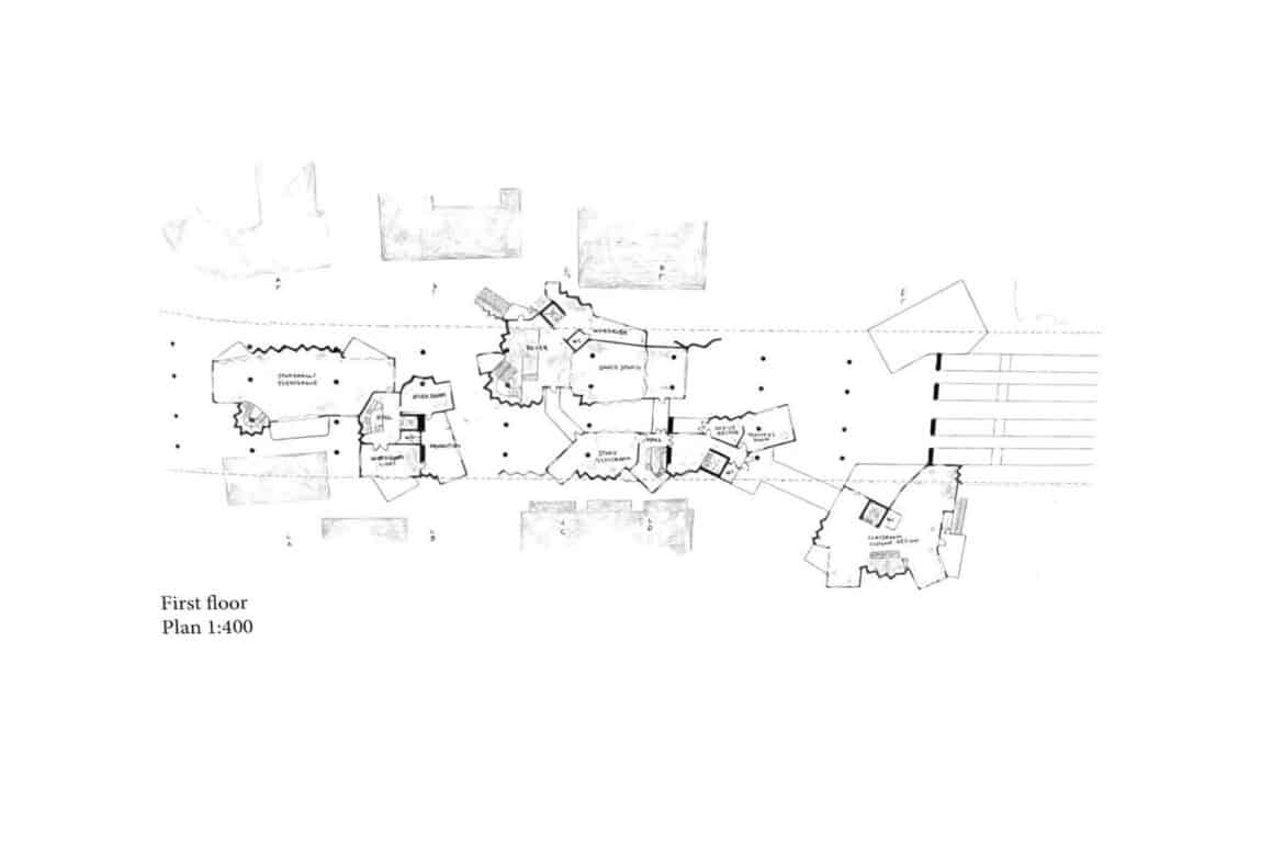 First floor plan 1:400