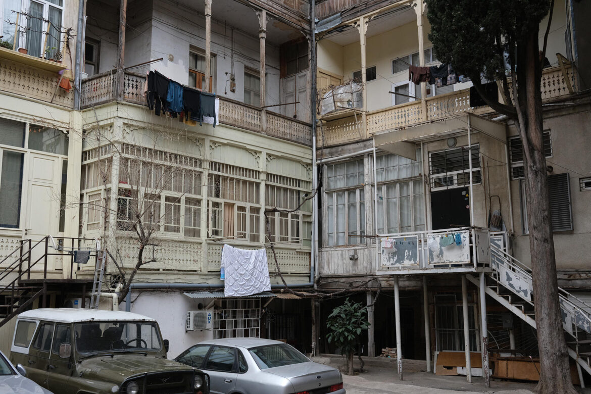 Courtyard gallery in Sololaki